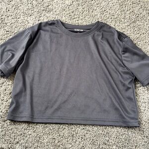 SHEIN Gray Casual Crop Top